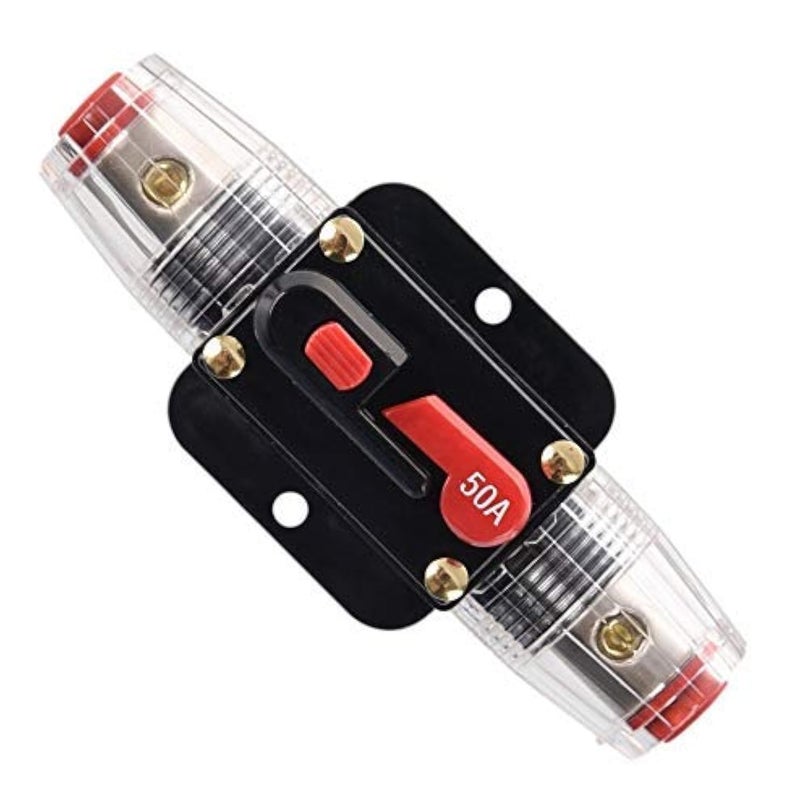 ANJOSHI Fuse Holders 50amp 20-300A Inline Circuit Breaker for Car Audio and Amps Overload Protection Reset Fuse Inverter 12V-24V DC Replace Fuses - Image 1